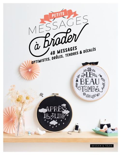 Couverture ebook de Petits messages à broder, de Collectif