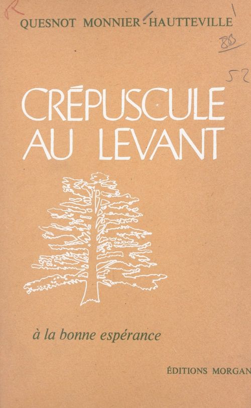 Couverture ebook de Crépuscule au Levant (1). À la bonne espérance, de Jack-Robert Hautteville