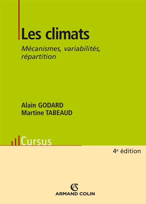 ebook cover of Les climats, by Alain Godard, Martine Tabeaud