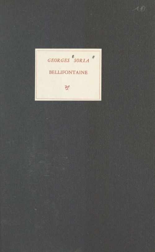 ebook cover of Bellifontaine, by Georges Soria