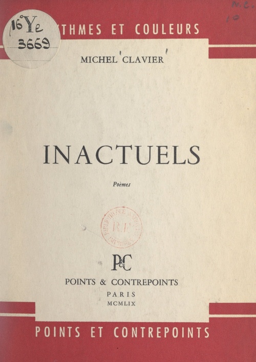Couverture ebook de Inactuels, de Michel Clavier