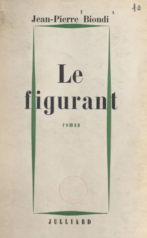 ebook cover of Le figurant, by Jean-Pierre Biondi