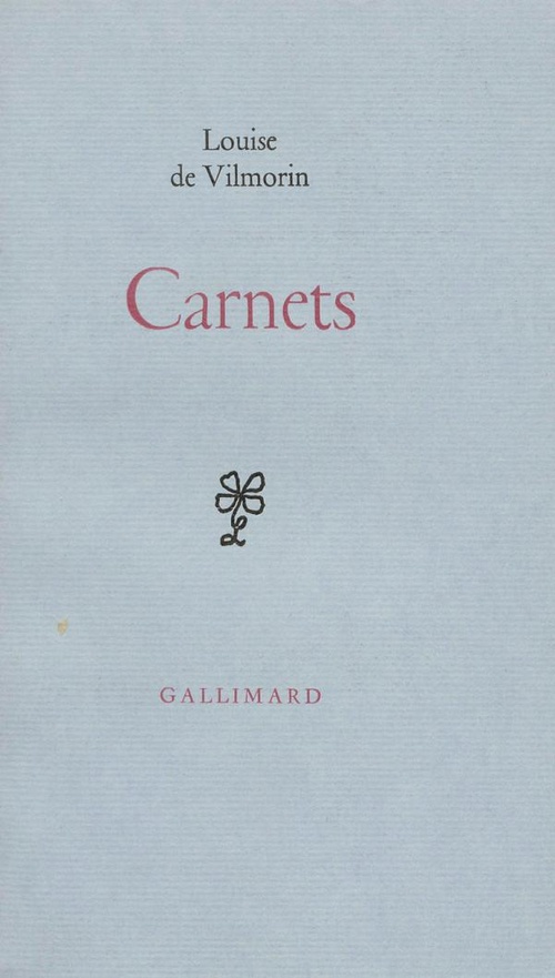 Couverture ebook de Carnets, de Louise de Vilmorin