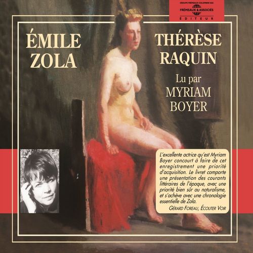 audiobook cover of Thérèse Raquin, by Émile Zola