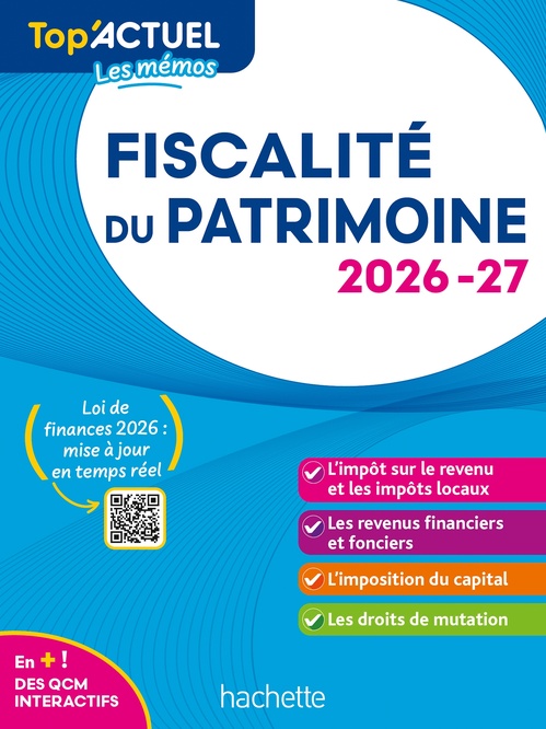 Couverture ebook de Top'Actuel Fiscalité du patrimoine  2026-2027, de Gilles Meyer