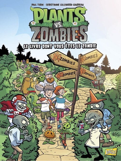 ebook cover of Plants vs Zombies - Tome 16 - Le livre dont vous êtes le zombie, by Paul Tobin, Kieron Dwyer