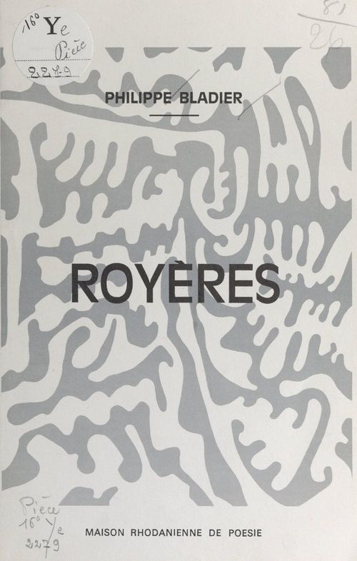 Couverture ebook de Royères, de Philippe Bladier