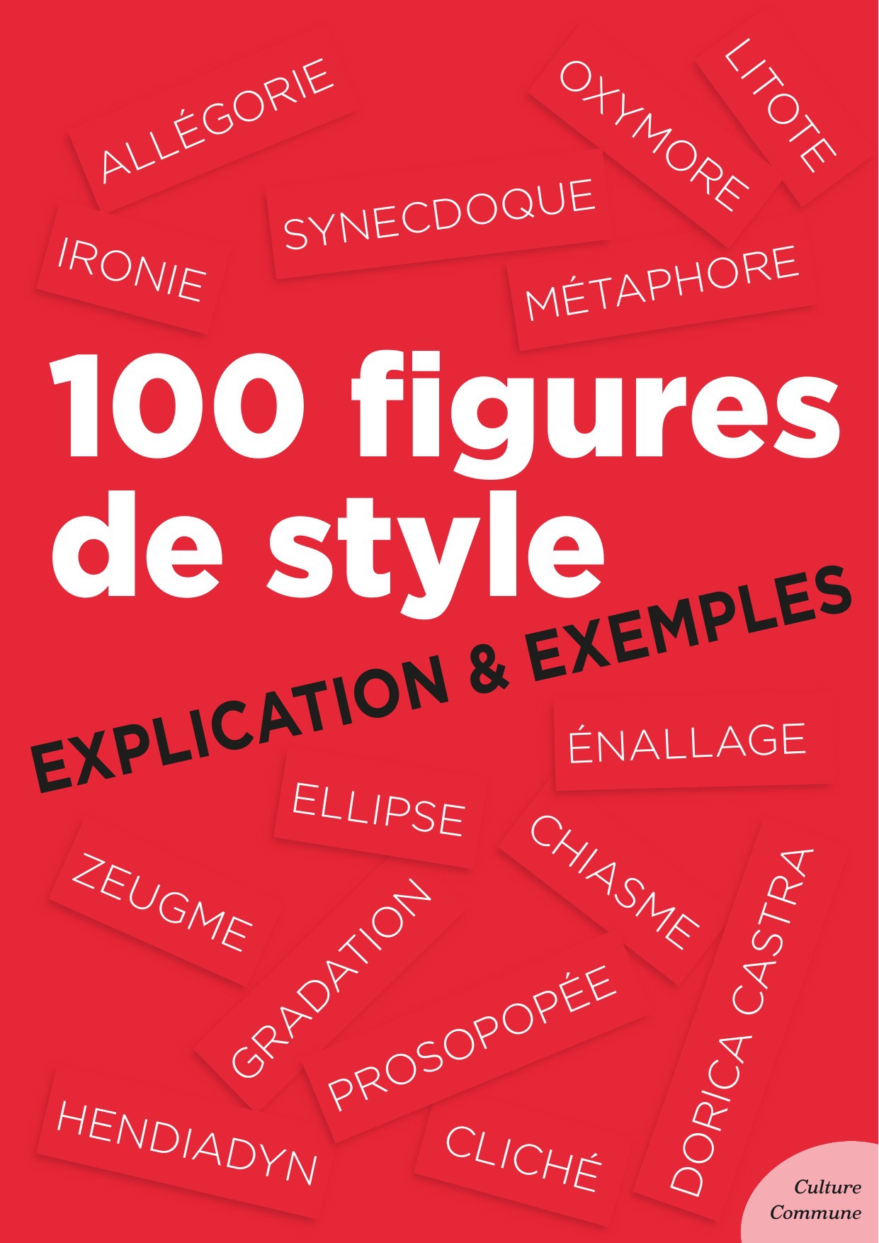 Couverture ebook de 100 figures de style, de Culture Commune