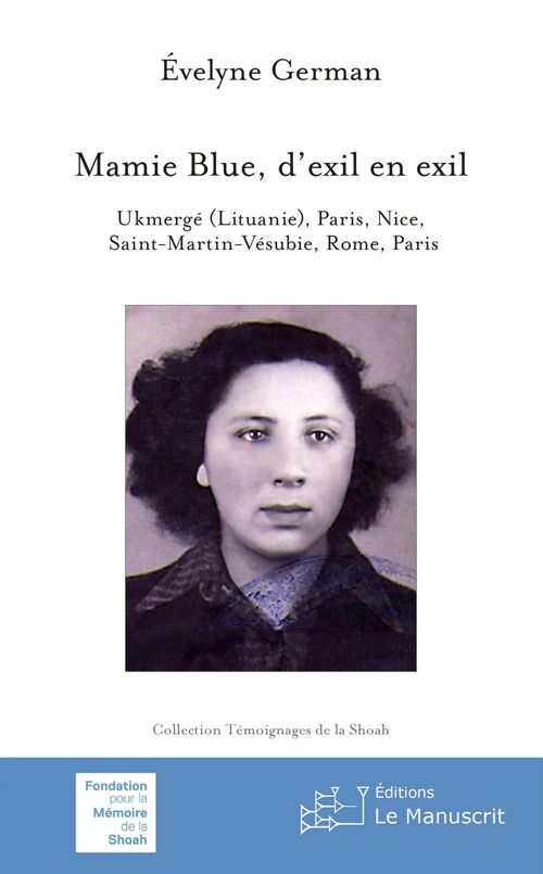 ebook cover of Mamie Blue, d'exil en exil, by Evelyne German