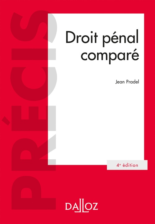 Couverture ebook de Droit pénal comparé. 4e éd., de Jean Pradel