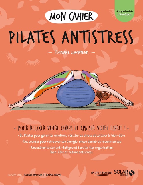 Couverture ebook de Mon cahier Pilates antistress, de Floriane Limonnier