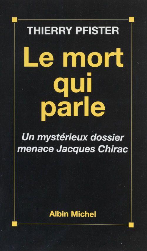 ebook cover of Le mort qui parle, by Thierry Pfister