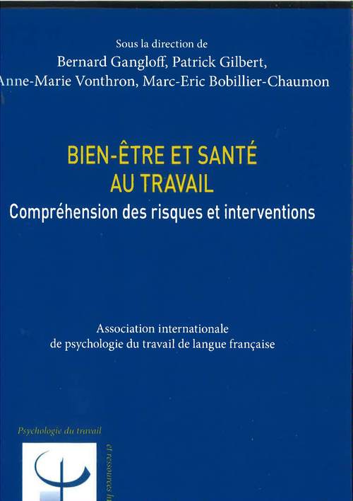 Couverture ebook de Bien-être et santé au travail, de