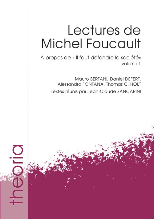 Couverture ebook de Lectures de Michel Foucault. Volume 1, de Jean-Claude Zancarini