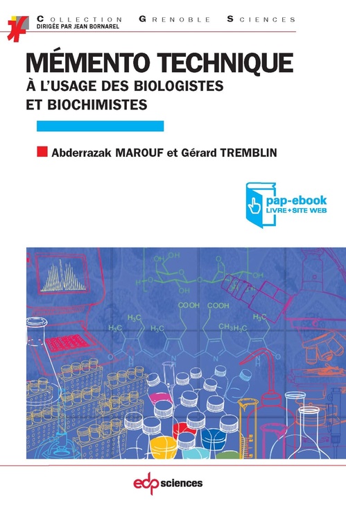 Couverture ebook de Mémento technique à l´usage des biologistes et biochimistes, de Abderrazak Marouf, Gérard Tremblin