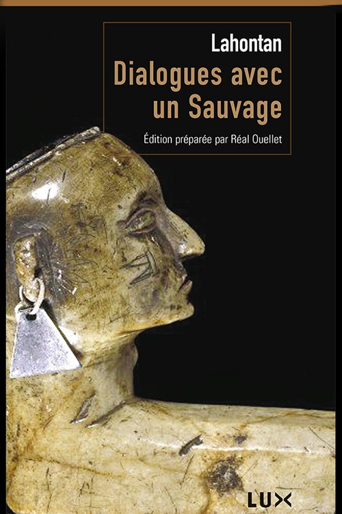 ebook cover of Dialogues avec un sauvage, by Baron De Lahontan, Réal Ouellet