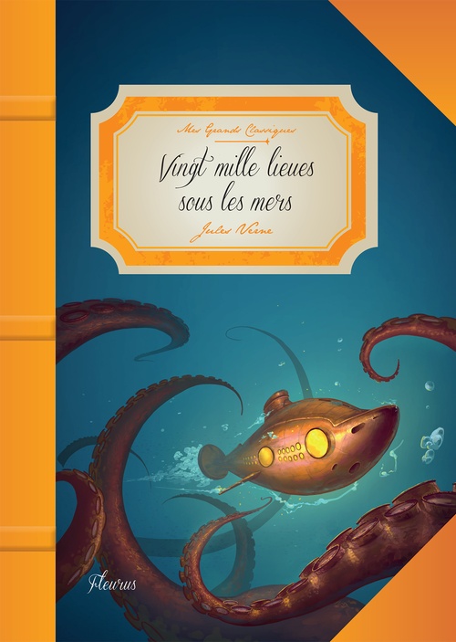 Couverture ebook de Vingt mille lieues sous les mers, de Jules Verne, Dogan Oztel