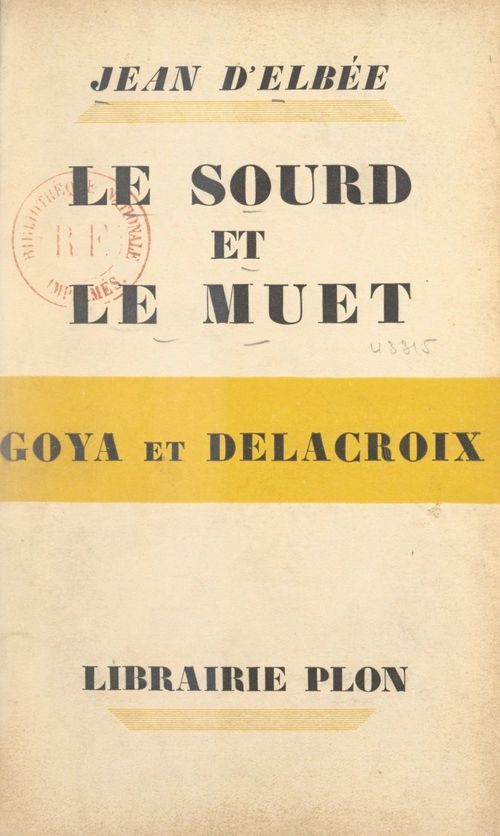 Couverture ebook de Le sourd et le muet, de Jean D'Elbee