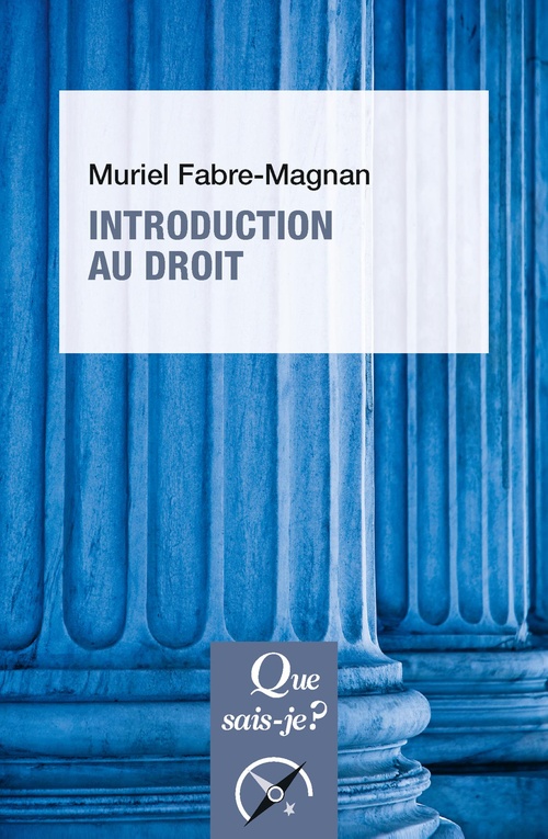 Couverture ebook de Introduction au droit, de Muriel Fabre-Magnan