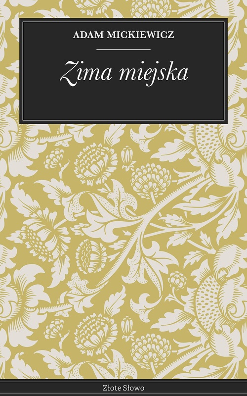 Couverture ebook de Zima miejska, de Adam Mickiewicz