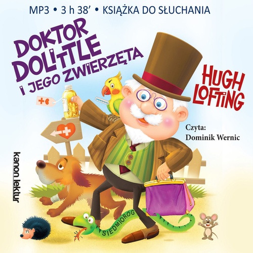 audiobook cover of Doktor Dolittle i jego zwierzeta, by Hugh Lofting