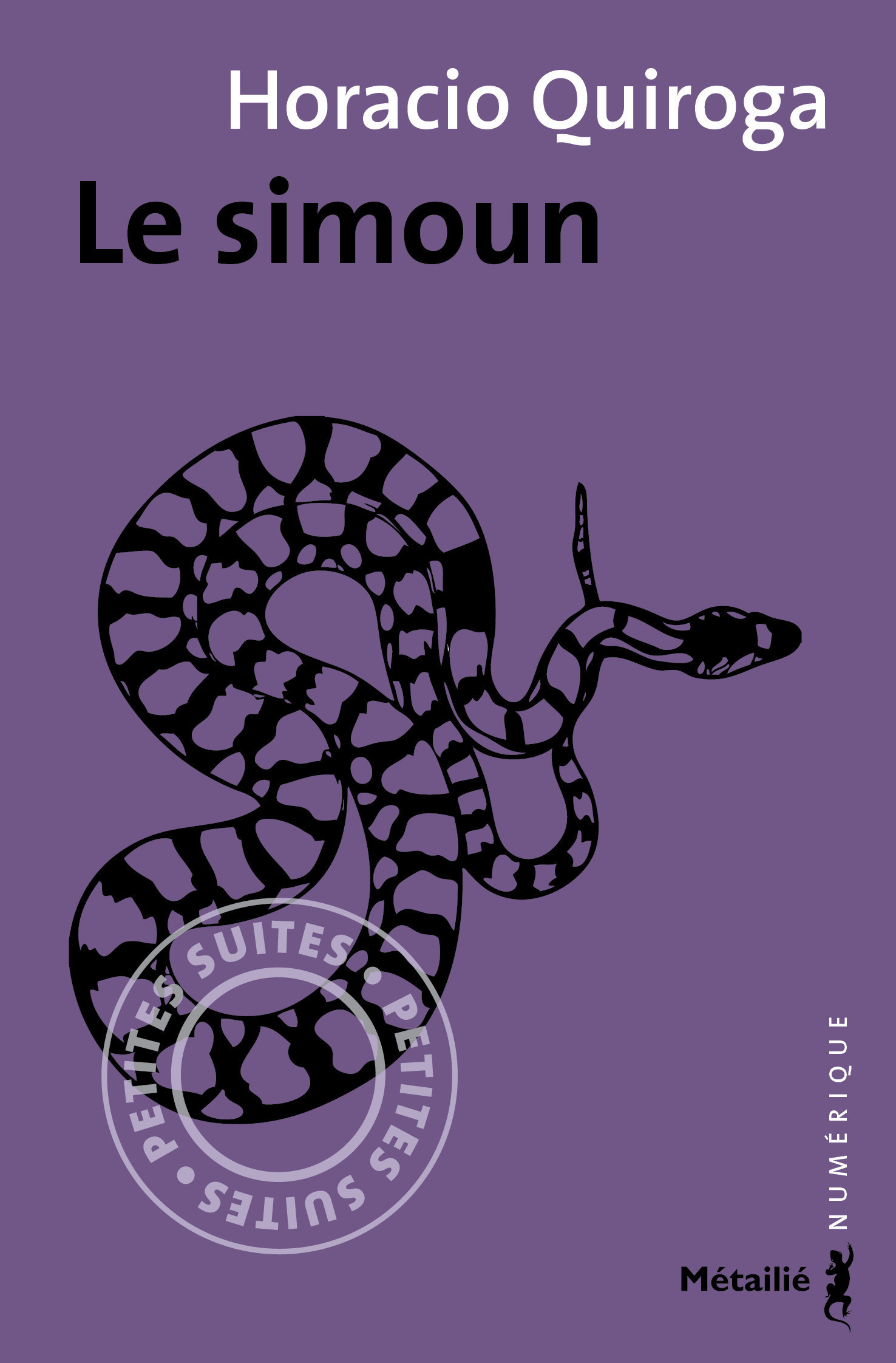 ebook cover of Le simoun, by Horacio Quiroga