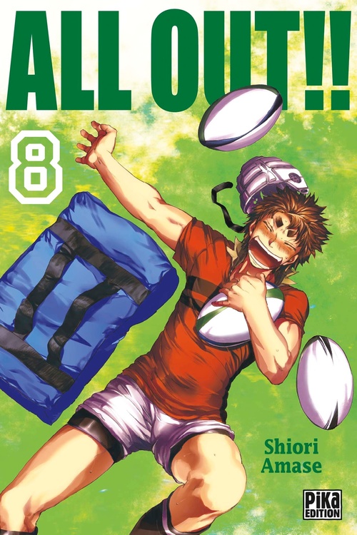 Couverture ebook de All Out!! T08, de Shiori Amase