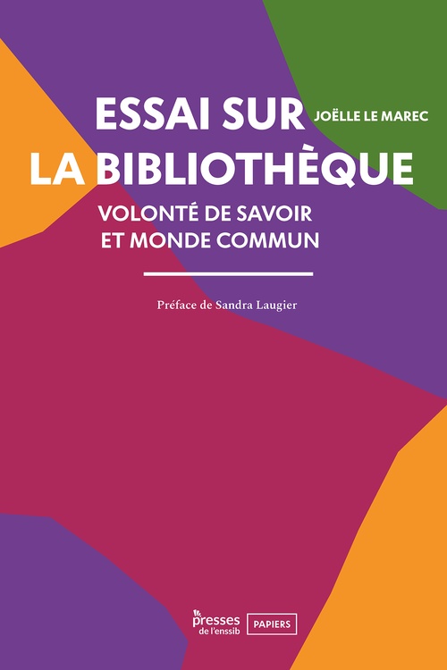 Couverture ebook de Essai sur la bibliothèque, de Joëlle Le Marec