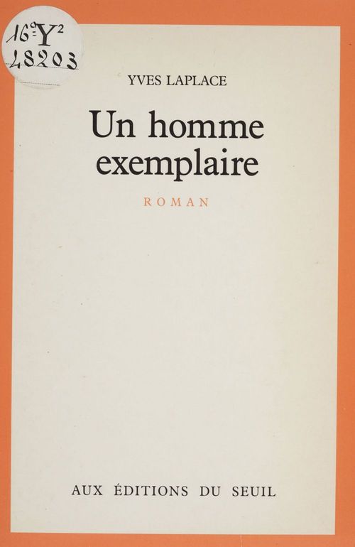 Couverture ebook de Un homme exemplaire, de Laplace Yves