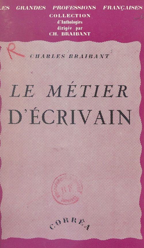 Couverture ebook de Le métier d'écrivain, de Charles Braibant