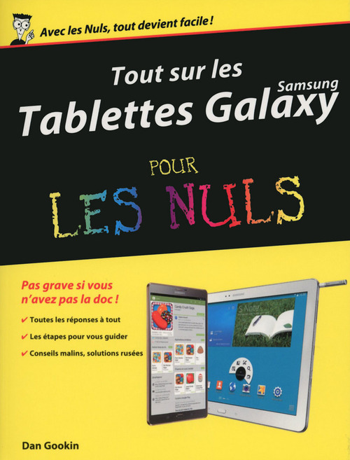 Couverture ebook de Tout sur les tablettes Samsung Galaxy Pour les Nuls, de Dan Gookin