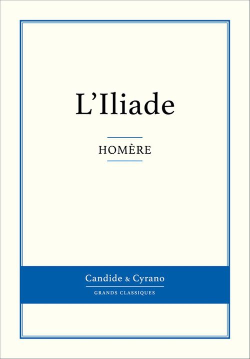ebook cover of L'Iliade, by Homère