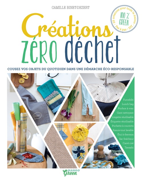 Couverture ebook de Créations zéro déchet, de Camille Binet-dezert