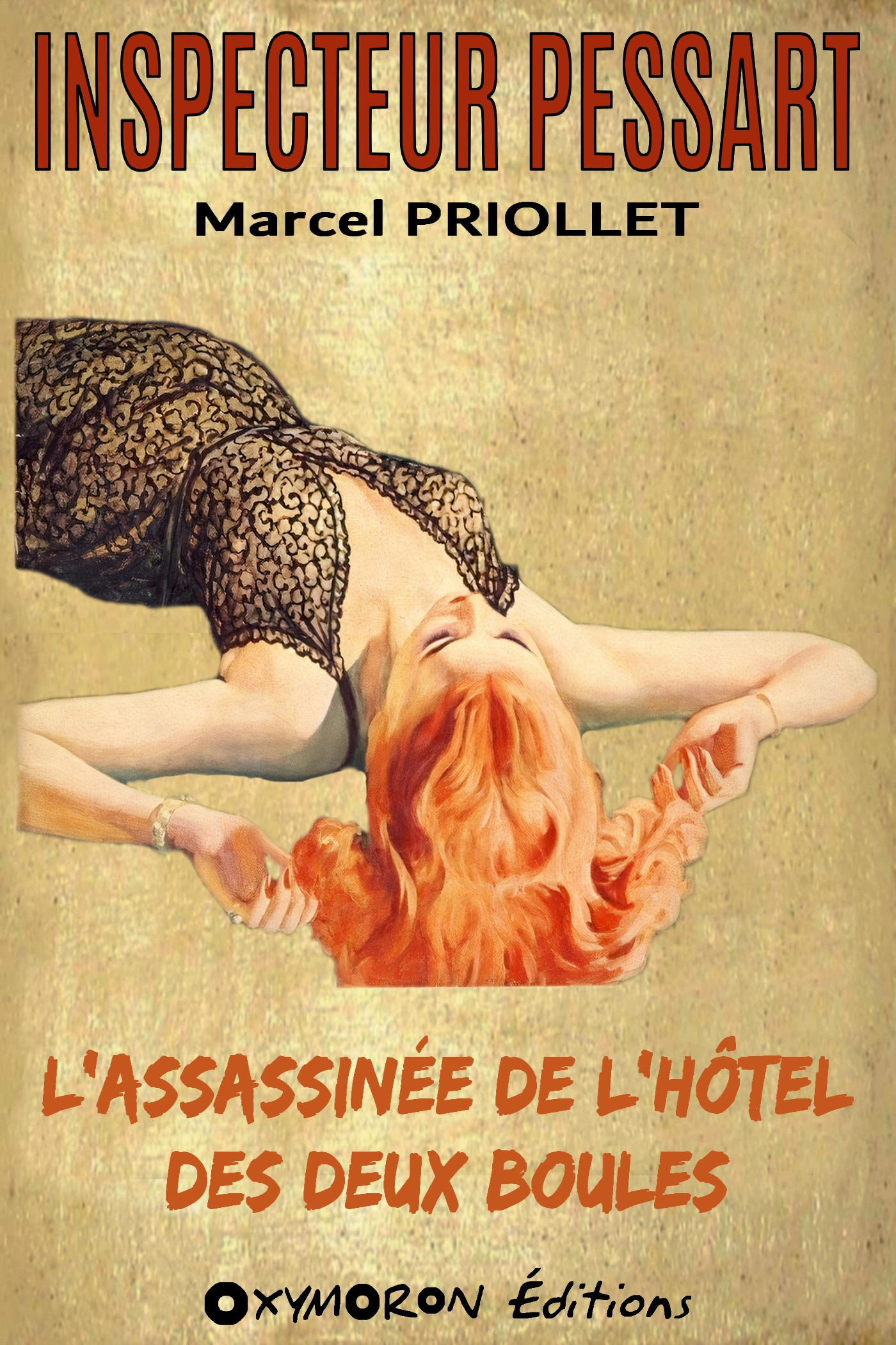 Couverture ebook de L'assassinée de l'hôtel des Deux Boules, de Marcel Priollet