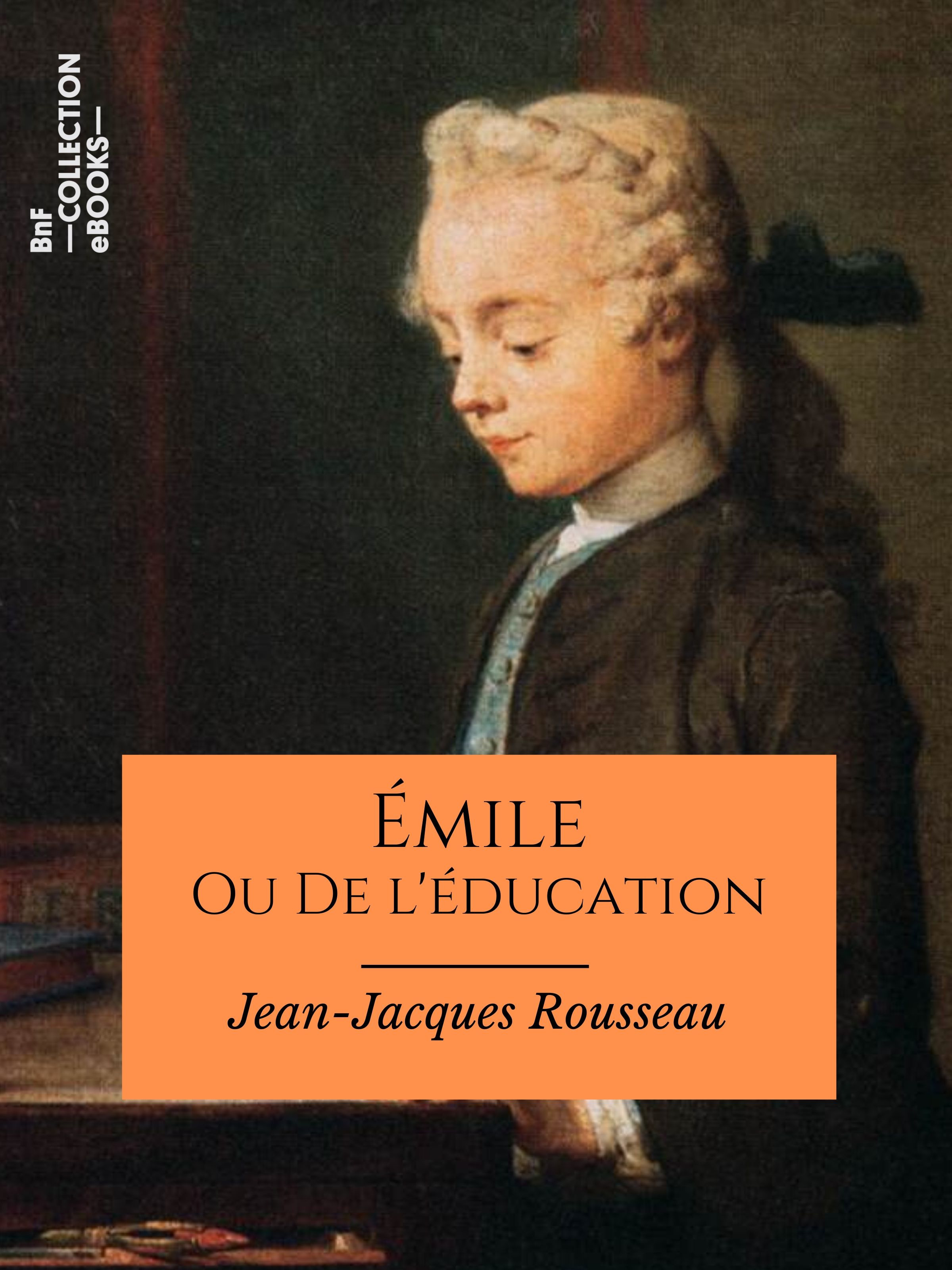 Couverture ebook de Émile, de Jean-Jacques Rousseau