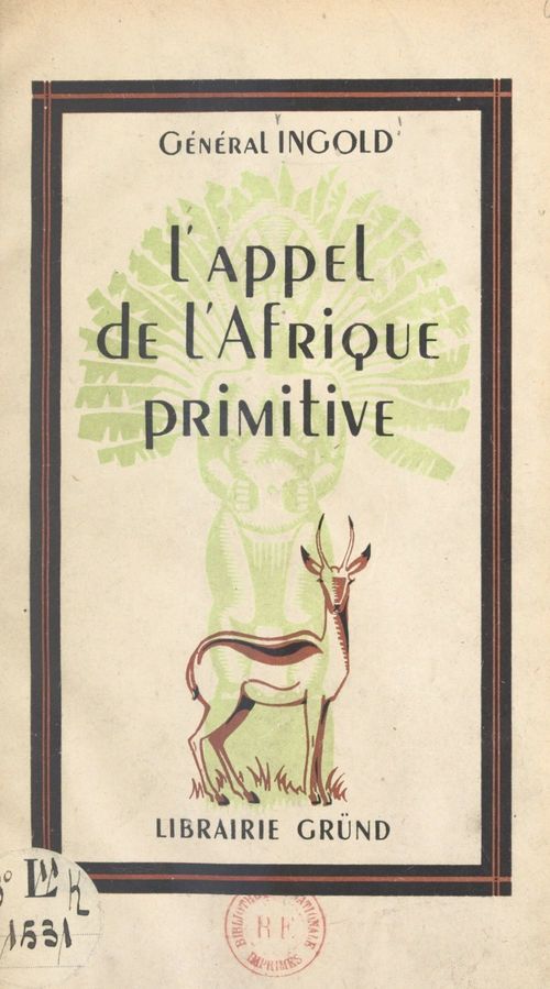 ebook cover of L'appel de l'Afrique primitive, by Francois Ingold