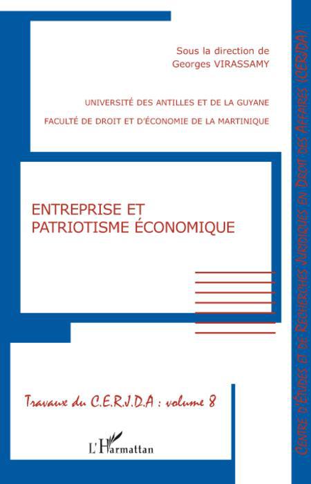 Couverture ebook de Entreprise et patriotisme économique, de Georges Virassamy