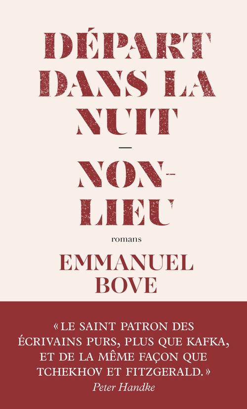 Couverture ebook de Départ dans la nuit - suivi de Non-lieu, de Emmanuel Bove