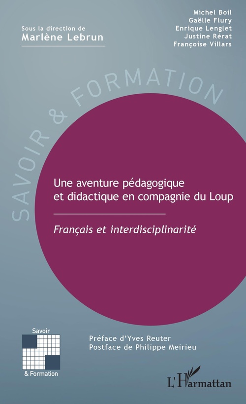 Couverture ebook de Une aventure pédagogique et didactique en compagnie du Loup, de Marlène Lebrun