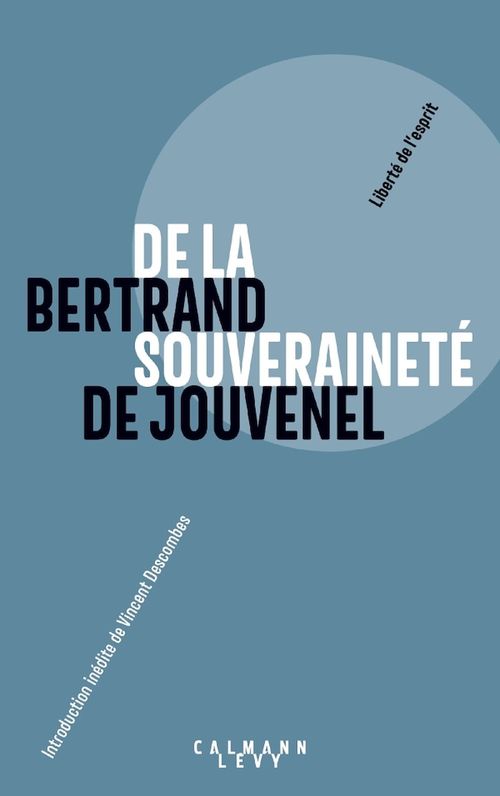 ebook cover of De la souveraineté, by Bertrand de Jouvenel