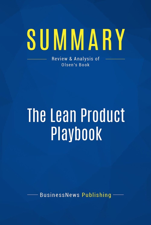ebook cover of Summary: The Lean Product Playbook, by Businessnews Publishing