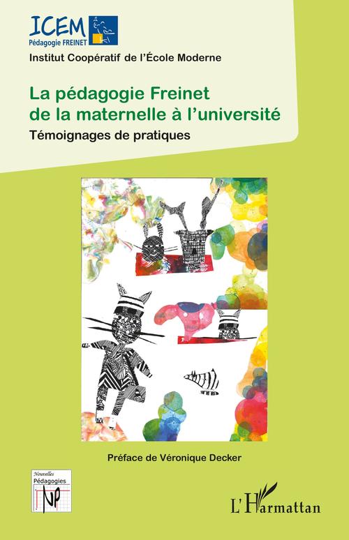 Couverture ebook de La pédagogie Freinet de la maternelle à l'université, de Icem