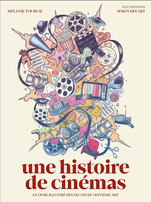 Couverture ebook de Une histoire de cinémas, de Mélanie Toubeau