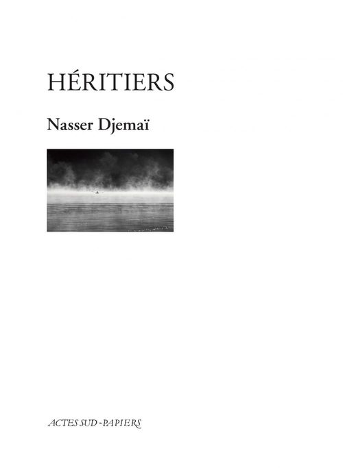 Couverture ebook de Héritiers, de Nasser Djemaï