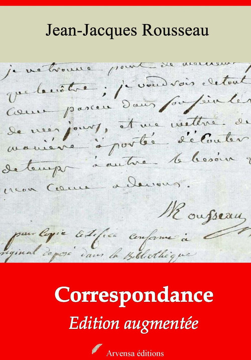 Couverture ebook de Correspondance - suivi d'annexes, de Jean-Jacques Rousseau