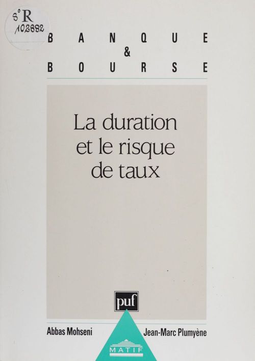 Couverture ebook de La Duration et le risque de taux, de Crédit Lyonnais
