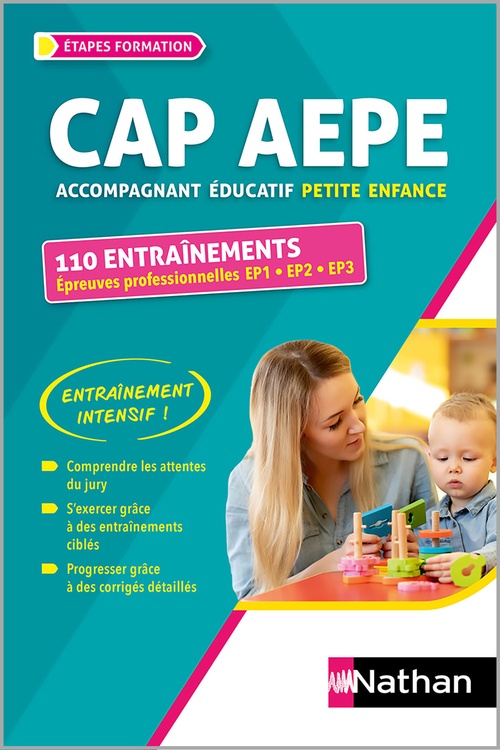 ebook cover of CAP Accompagnement éducatif petite enfance 110 entraînements Epreuves professionnelles EP1 EP2 EP3 2024-2025 - ePUB, by Louisa Rebih