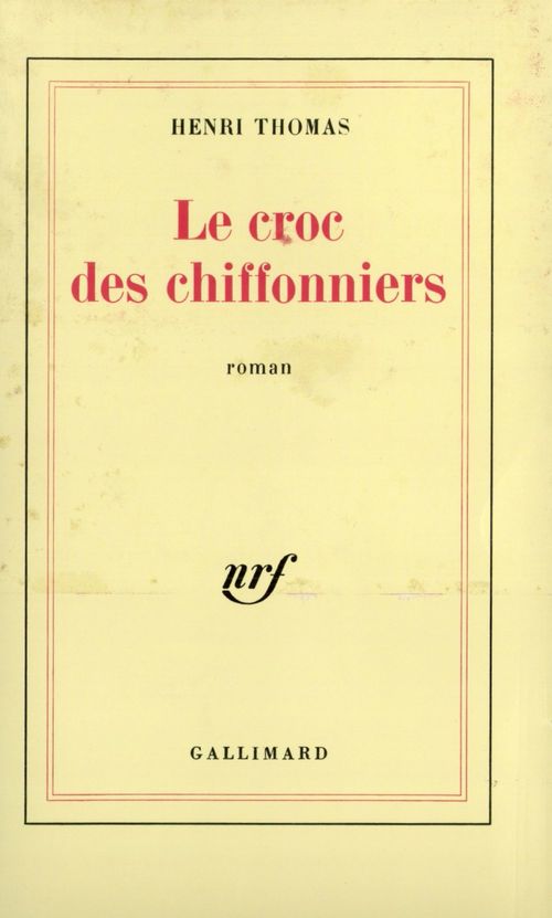 Couverture ebook de Le croc des chiffonniers, de Henri Thomas