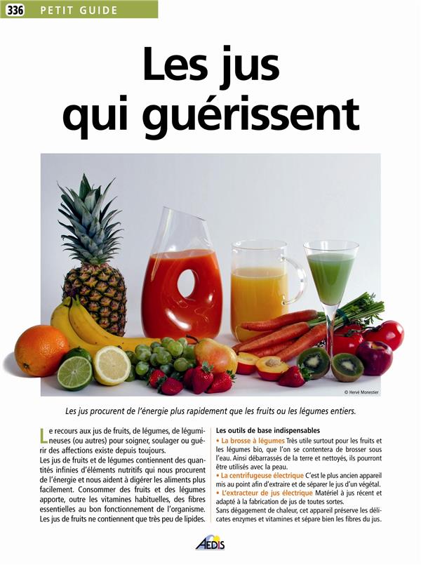 Couverture ebook de Les jus qui guérissent, de Collectif