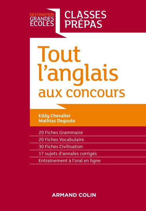 ebook cover of Tout l'anglais aux concours, by Eddy Chevalier, Mathias Degoute